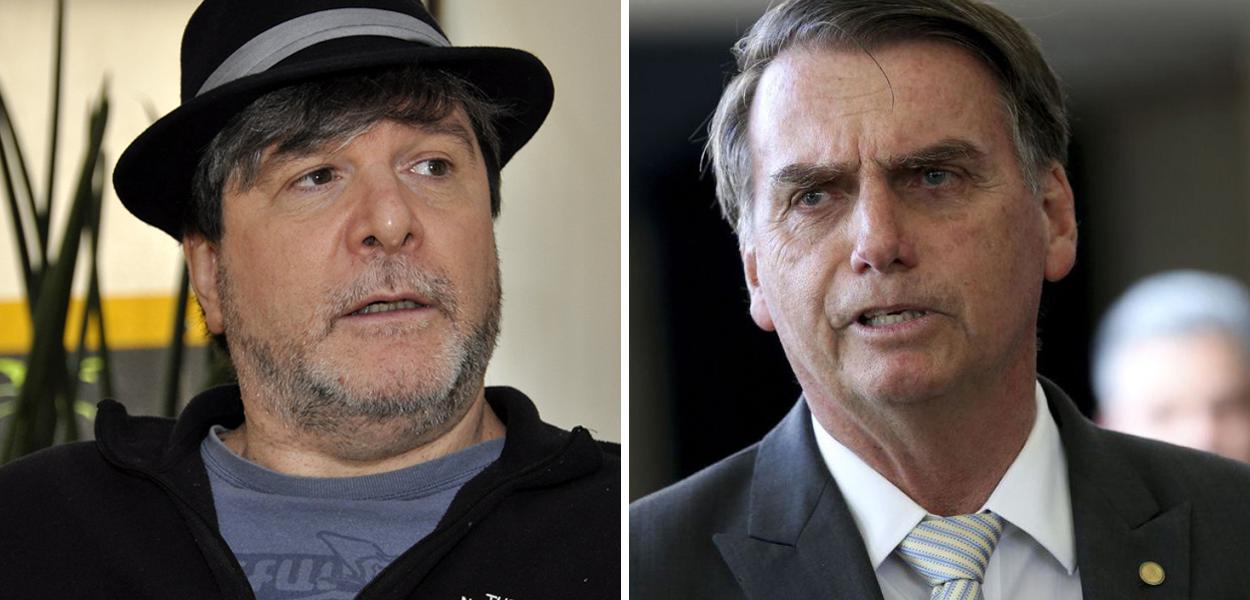 Marcelo Rubens Paiva e Jair Bolsonaro
