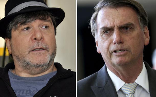 Marcelo Rubens Paiva e Jair Bolsonaro