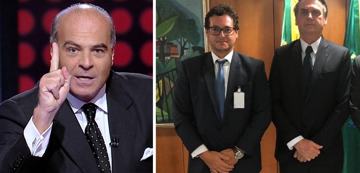 Marcelo de Carvalho,  Fabio Wajngarten e Jair Bolsonaro