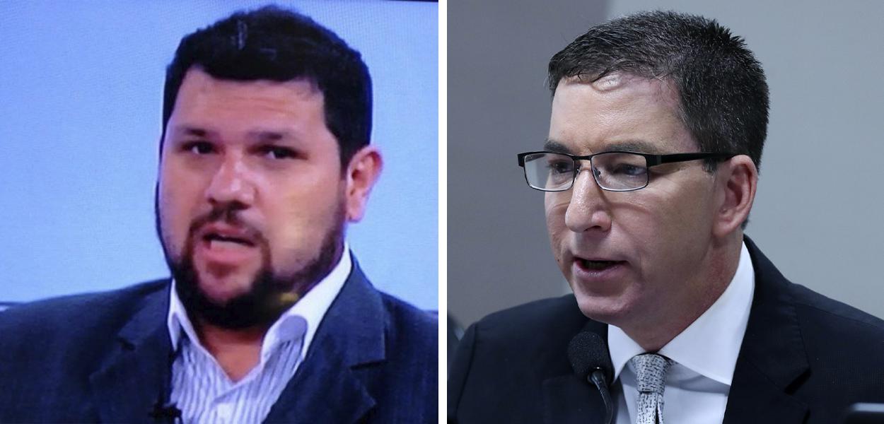 Oswaldo Eustáquio e Glenn Greenwald