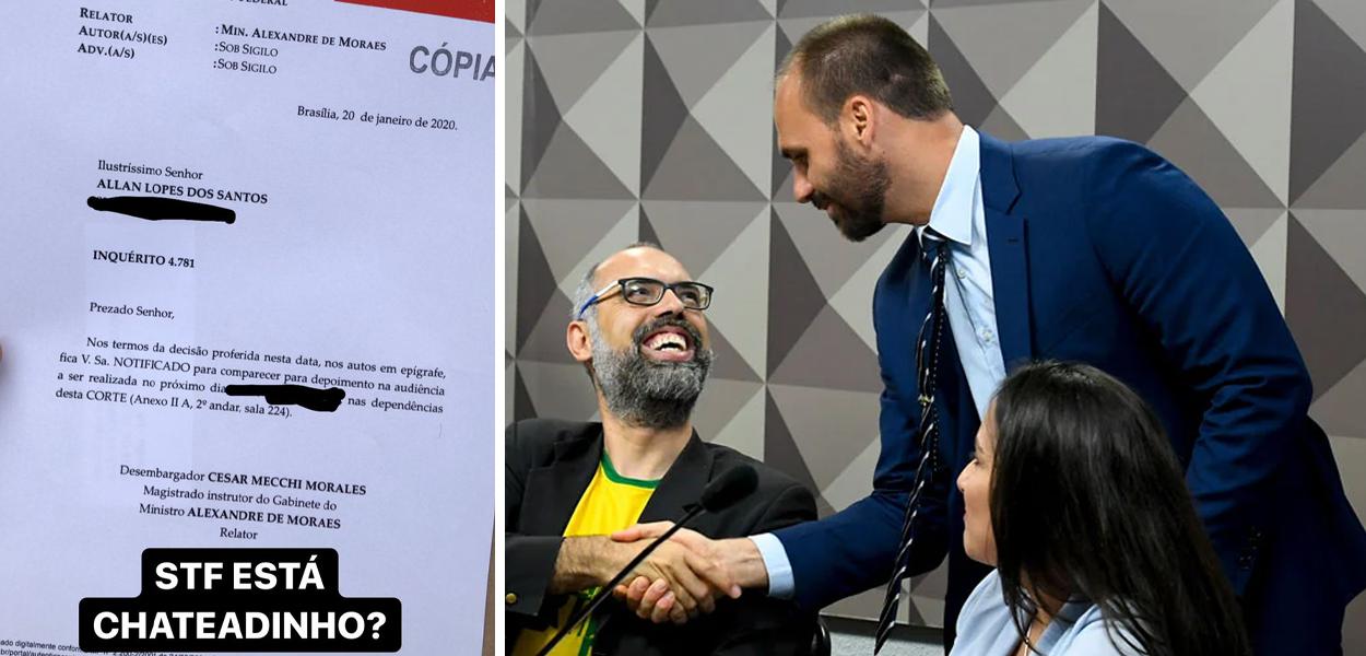 Allan dos Santos e Eduardo Bolsonaro