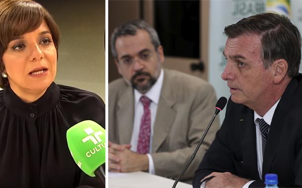 Vera Magalhães, Abraham Weintraub  e Jair Bolsonaro