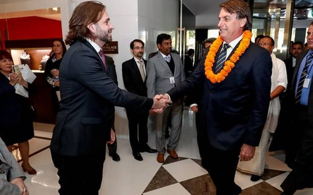 Vicente Santini e Jair Bolsonaro.