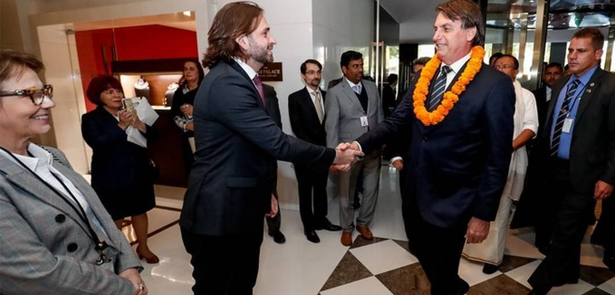 Vicente Santini e Jair Bolsonaro.