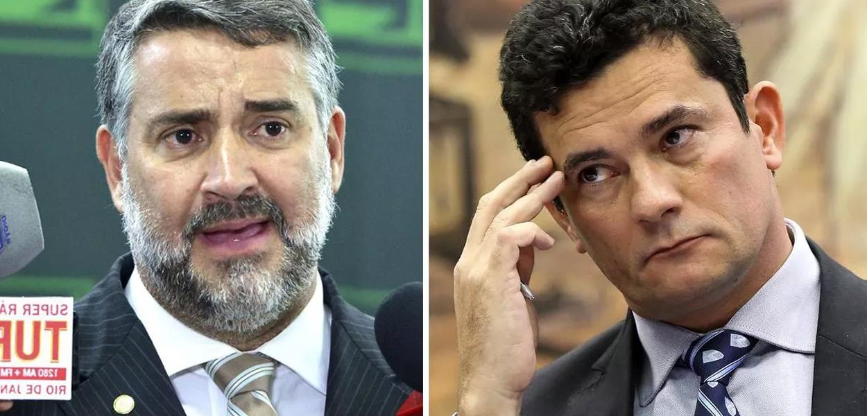 Deputado Paulo Pimenta e ministro Sergio Moro.