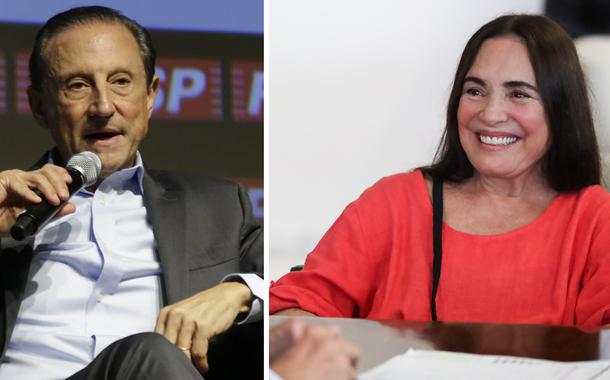 Paulo Skaf e Regina Duarte
