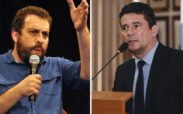 Guilherme Boulos e Sérgio Moro