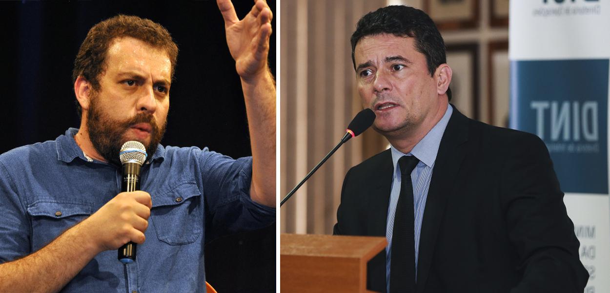 Guilherme Boulos e Sérgio Moro