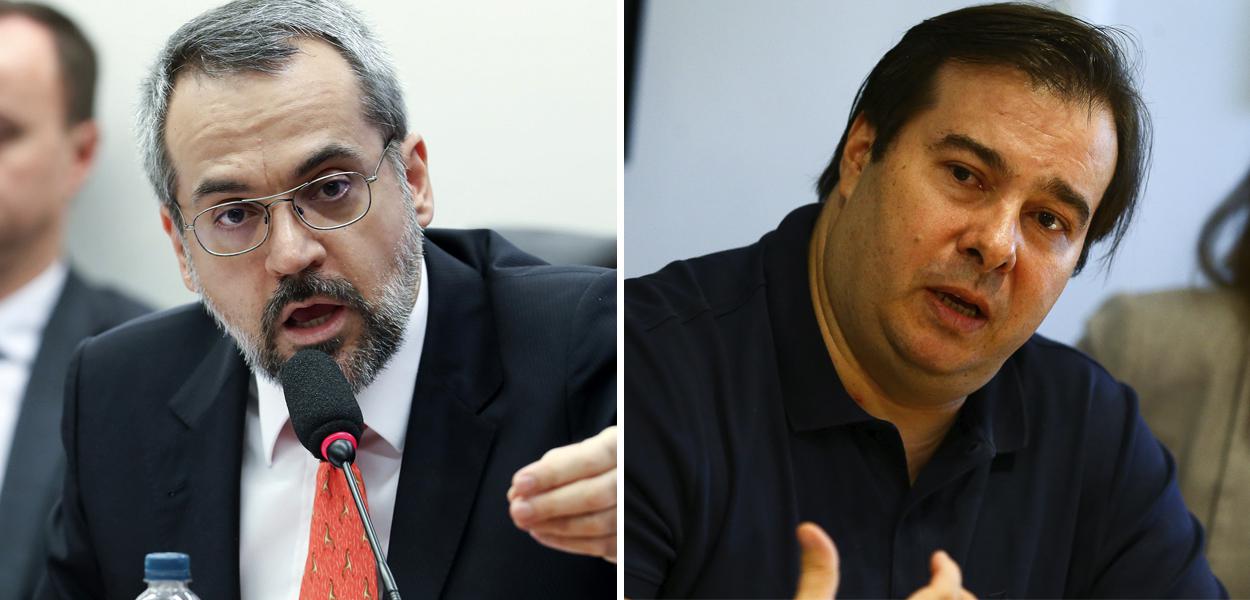 Abraham Weintraub e Rodrigo Maia