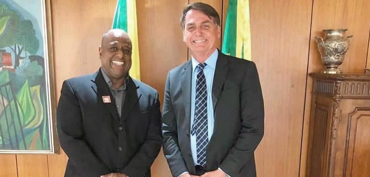 Marcello Magalhães, novo diretor da EGLO, e Jair Bolsonaro