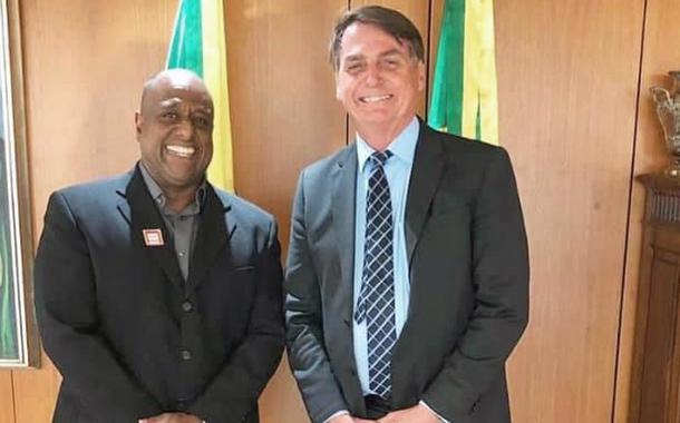 Marcello Magalhães, novo diretor da EGLO, e Jair Bolsonaro