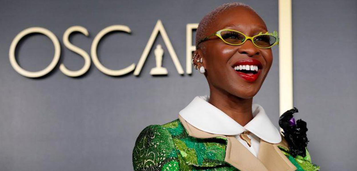 Exceção nas indicações deste ano, atriz Cynthia Erivo participa de evento relacionado ao Oscar