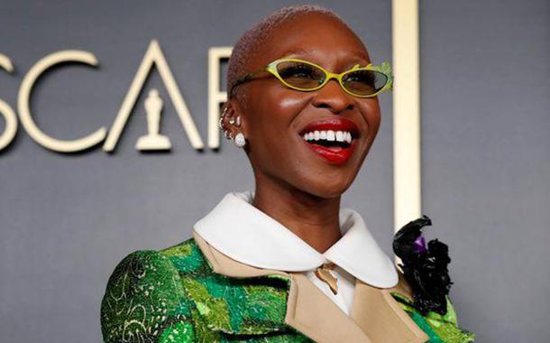 Exceção nas indicações deste ano, atriz Cynthia Erivo participa de evento relacionado ao Oscar