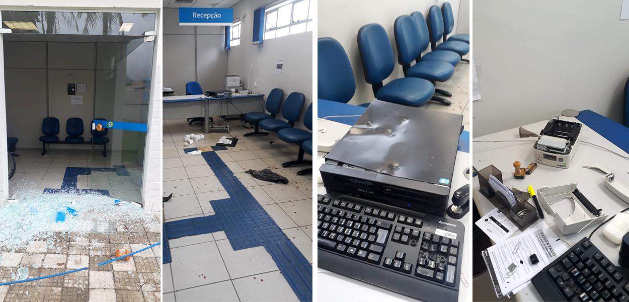 Segurado quebra agência do INSS em MG