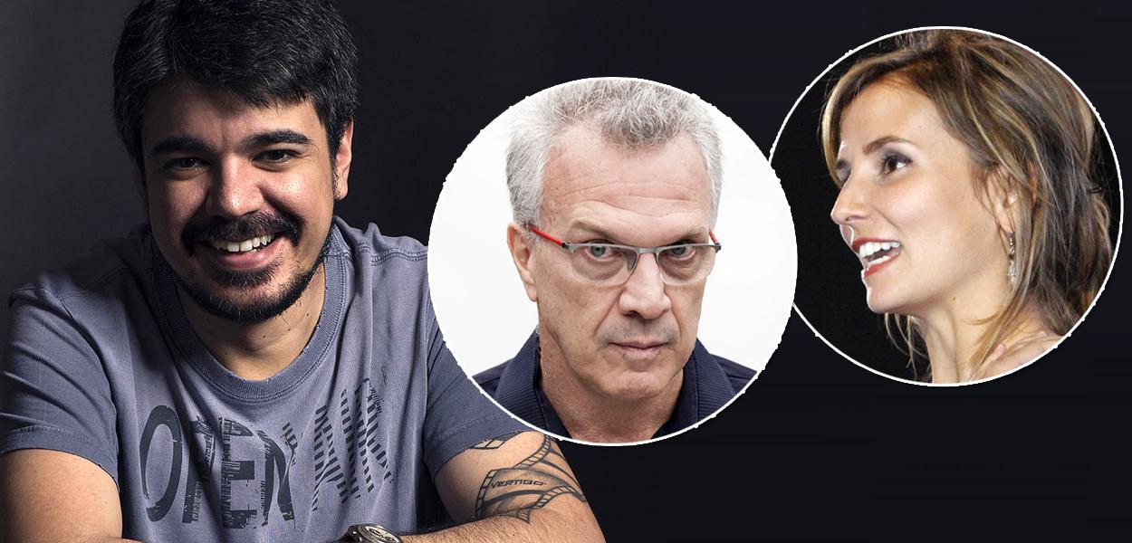 Pablo Villaça, Pedro Bial e Petra Costa