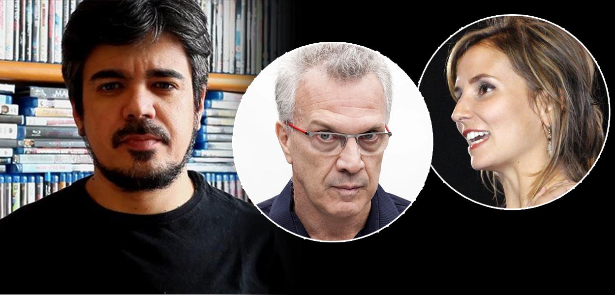 Pablo Villaça, Pedro Bial e Petra Costa