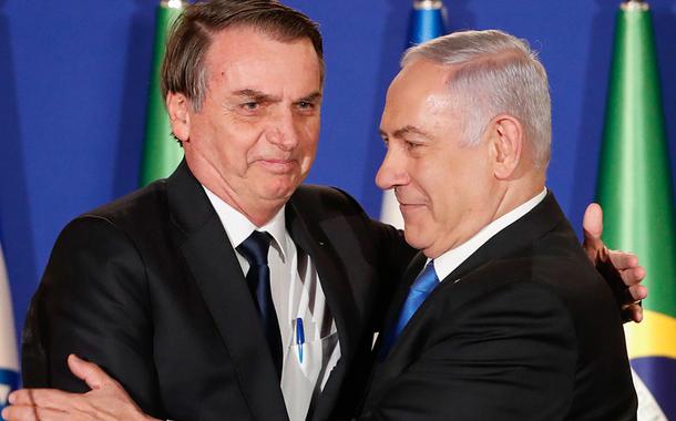 Jair Bolsonaro e Benjamin Netanyahu