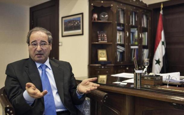 O vice-ministro sírio das Relações Exteriores, Faisal al-Miqdad