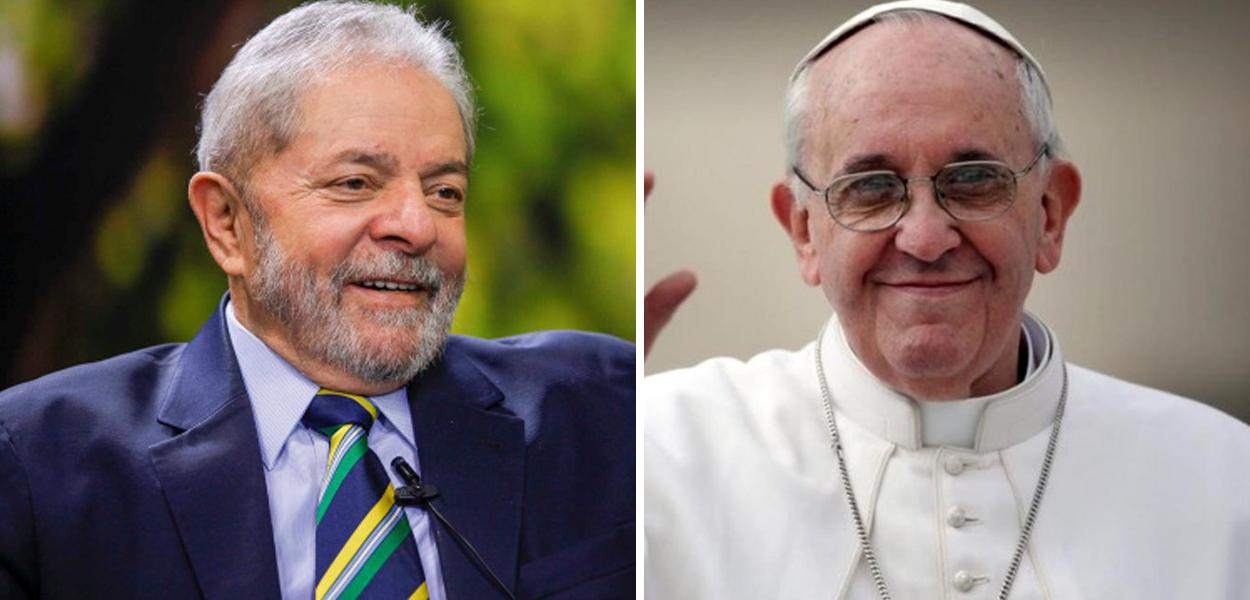 Ex-presidente Lula e Papa Francisco