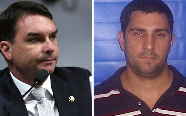 Flávio Bolsonaro e Adriano Mendonça da Nóbrega