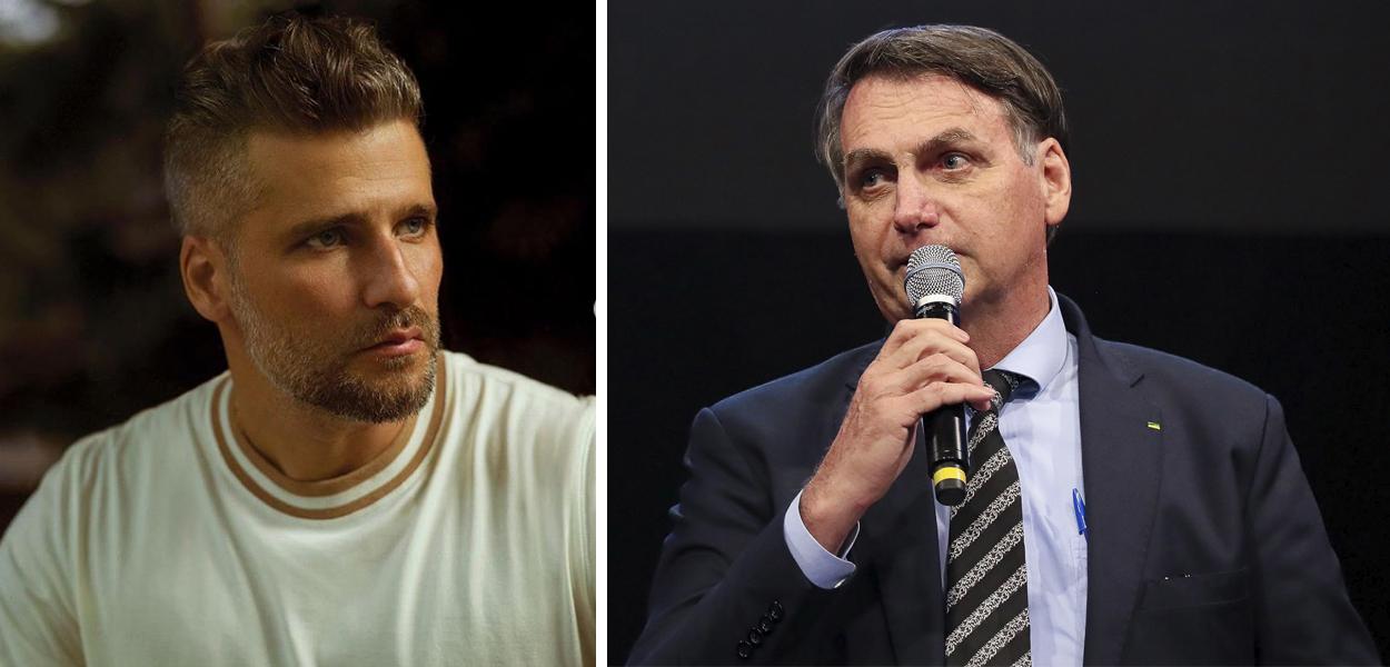 Bruno Gagliasso e Jair Bolsonaro