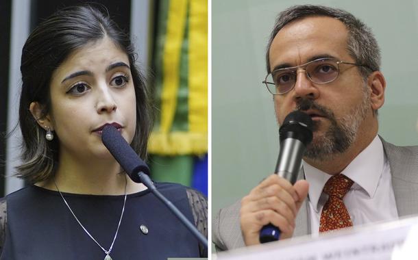 Dep. Tabata Amaral (PDT - SP) e ministro da Educação, Abraham Weintraub