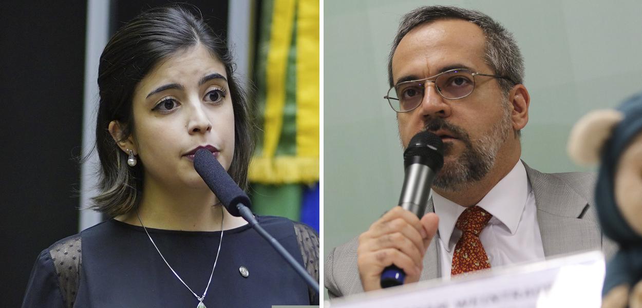 Dep. Tabata Amaral (PDT - SP) e ministro da Educação, Abraham Weintraub