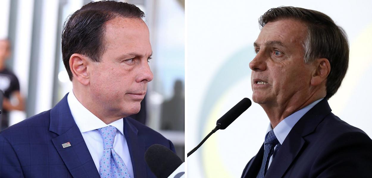 João Doria e Jair Bolsonaro