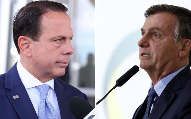 João Doria e Jair Bolsonaro