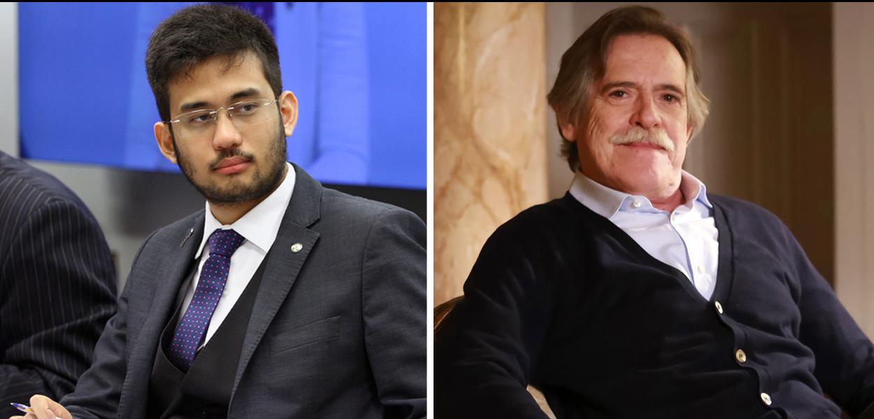 Kim Kataguiri provoca Zé de Abreu.