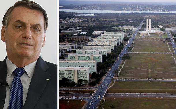 Jair Bolsonaro; Esplanada dos Ministérios em Brasília-DF