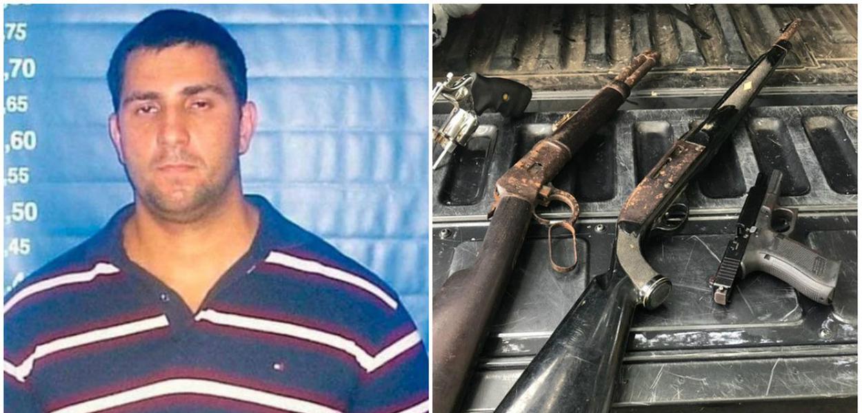 Miliciano foi encontrado com quatro armas