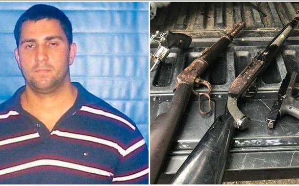 Miliciano foi encontrado com quatro armas