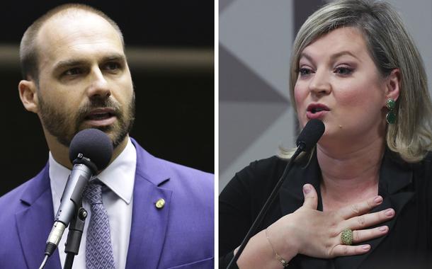 Eduardo Bolsonaro e Joice Hasselmann