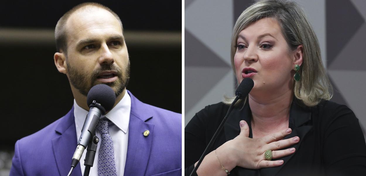 Eduardo Bolsonaro e Joice Hasselmann