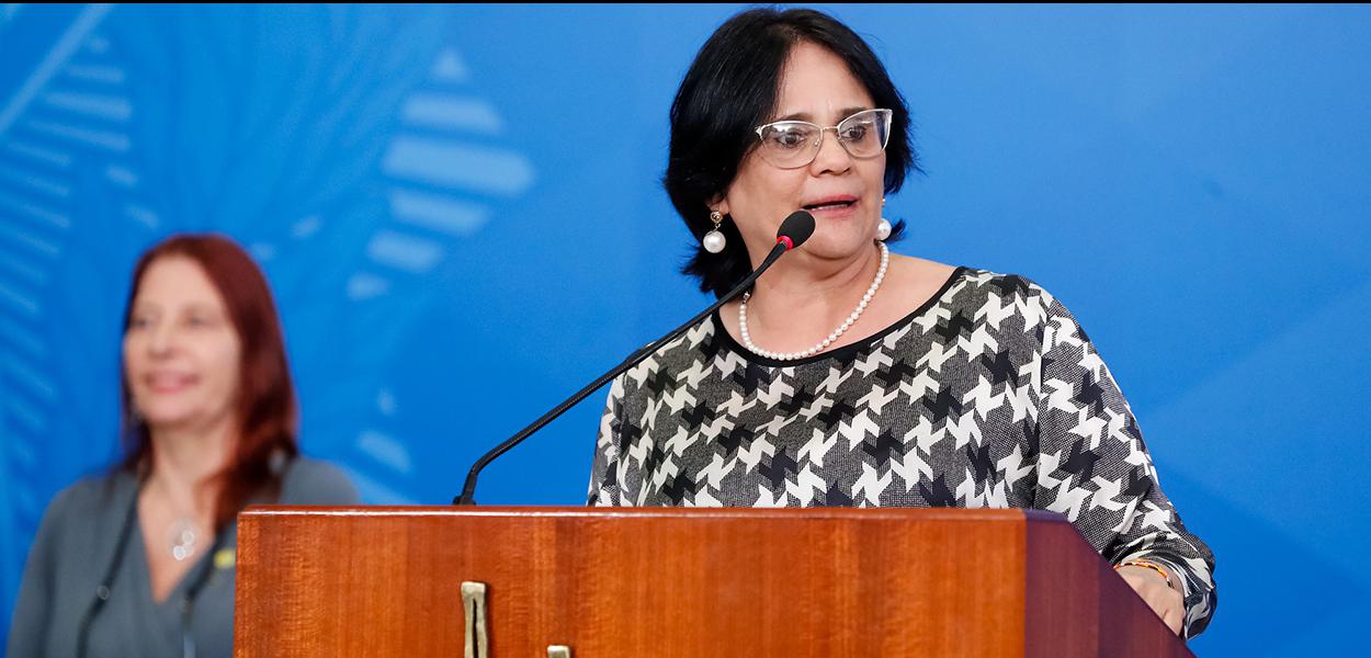 Palavras da Ministra da Mulher, da Família e dos Direitos Humanos, Damares Alves.