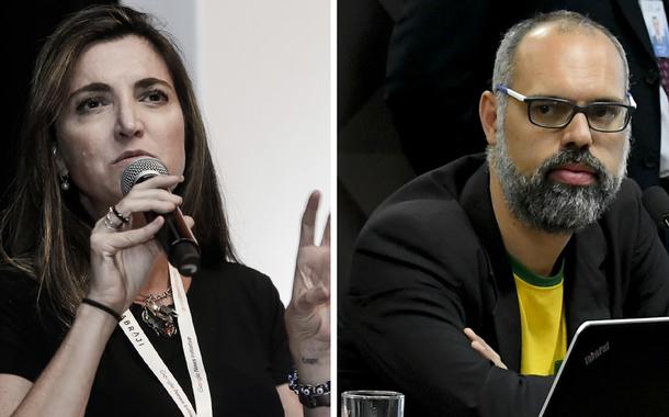 Patricia Campos Mello e Allan dos Santos