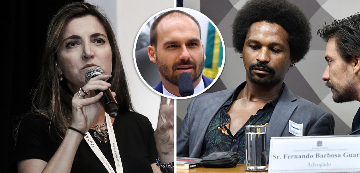 Patrícia Campos Mello, Eduardo Bolsonaro e Hans River