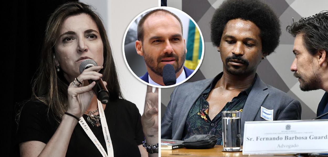 Patrícia Campos Mello, Eduardo Bolsonaro e Hans River