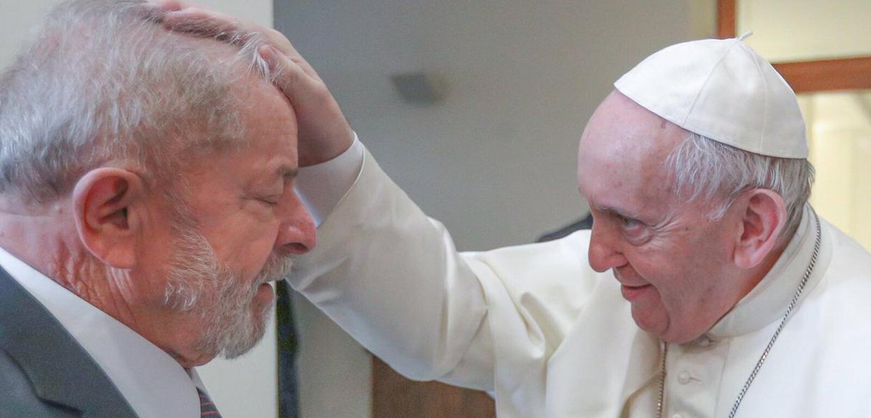 Luiz Inácio Lula da Silva e o Papa Francisco