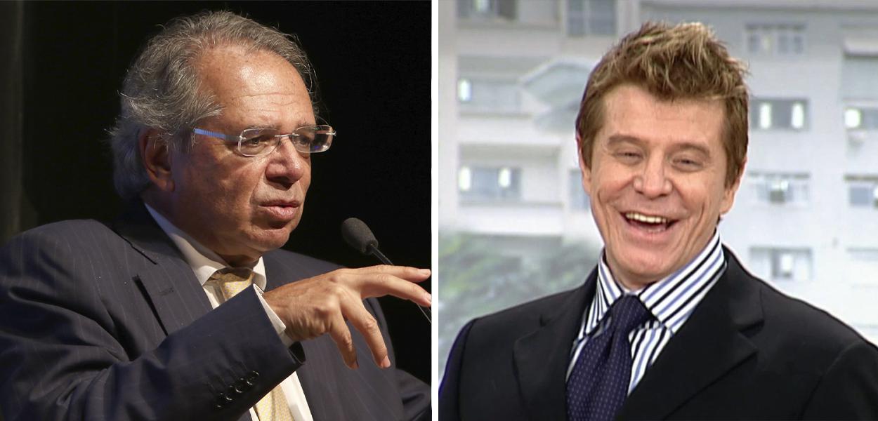 Paulo Guedes e Miguel Falabella no personagem Caco Antibes