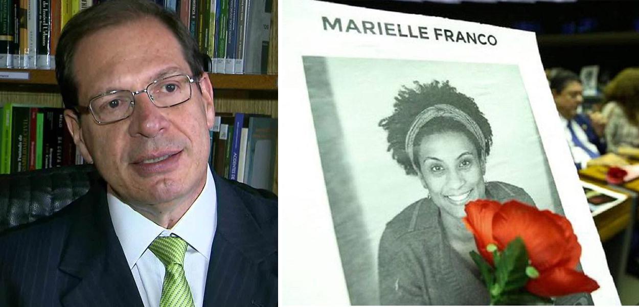 Luis Felipe Salomão e Marielle Franco