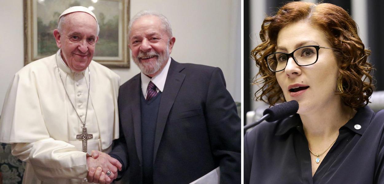 Papa Francisco, Lula e Carla Zambelli