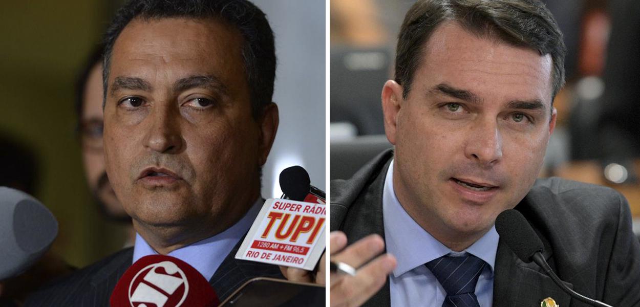 Rui Costa e Flávio Bolsonaro (Foto: Agência Brasil) Rui Costa e Flávio Bolsonaro