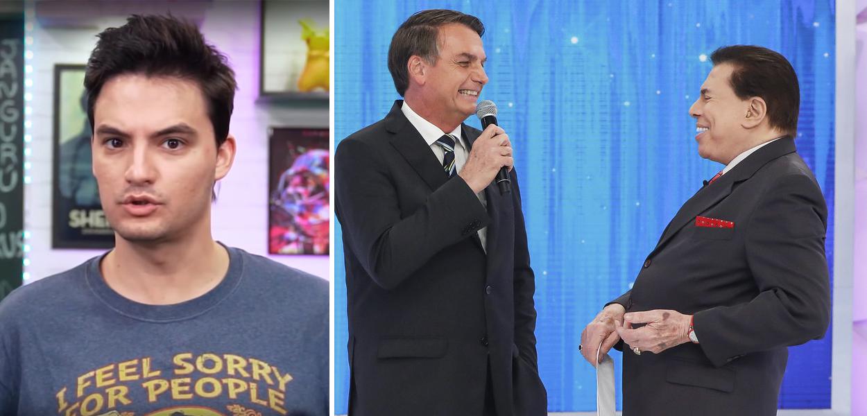 Felipe Neto; Jair Bolsonaro e Silvio Santos