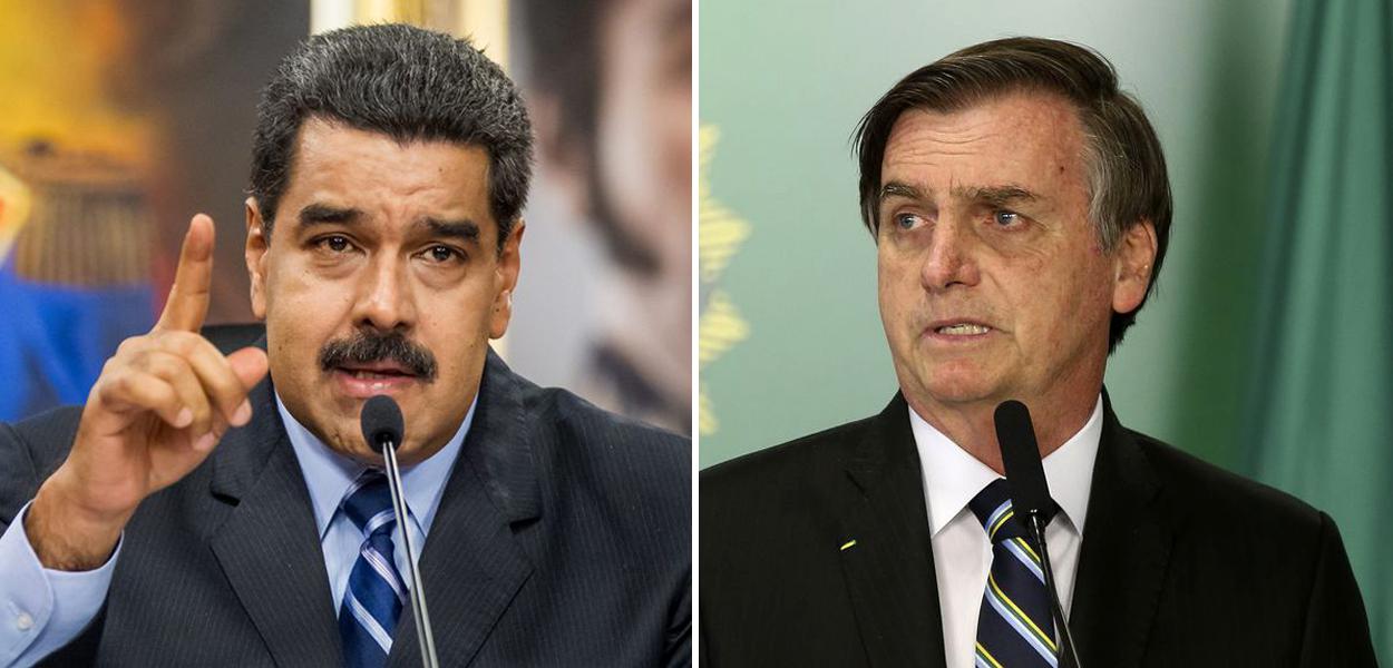 Nicolás Maduro e Jair Bolsonaro