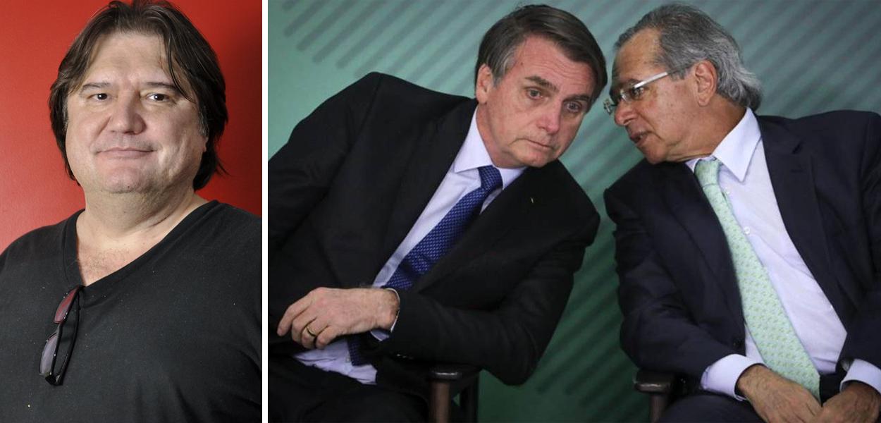 Pedro Serrano, Jair Bolsonaro e Paulo Guedes