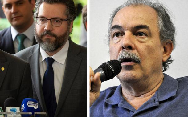 Jair Bolsonaro, Ernesto Araújo e Aloizio Mercadante