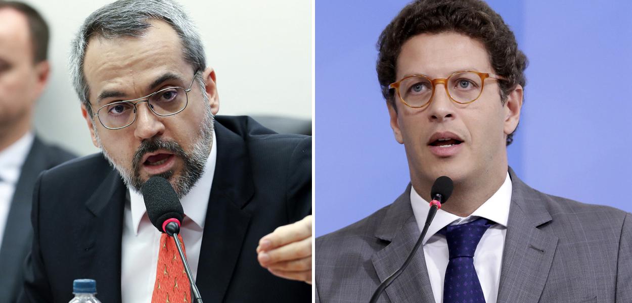 Ministro da Educação, Abraham Weintraub e Ministro de Estado do Meio Ambiente, Ricardo Aquino Salles