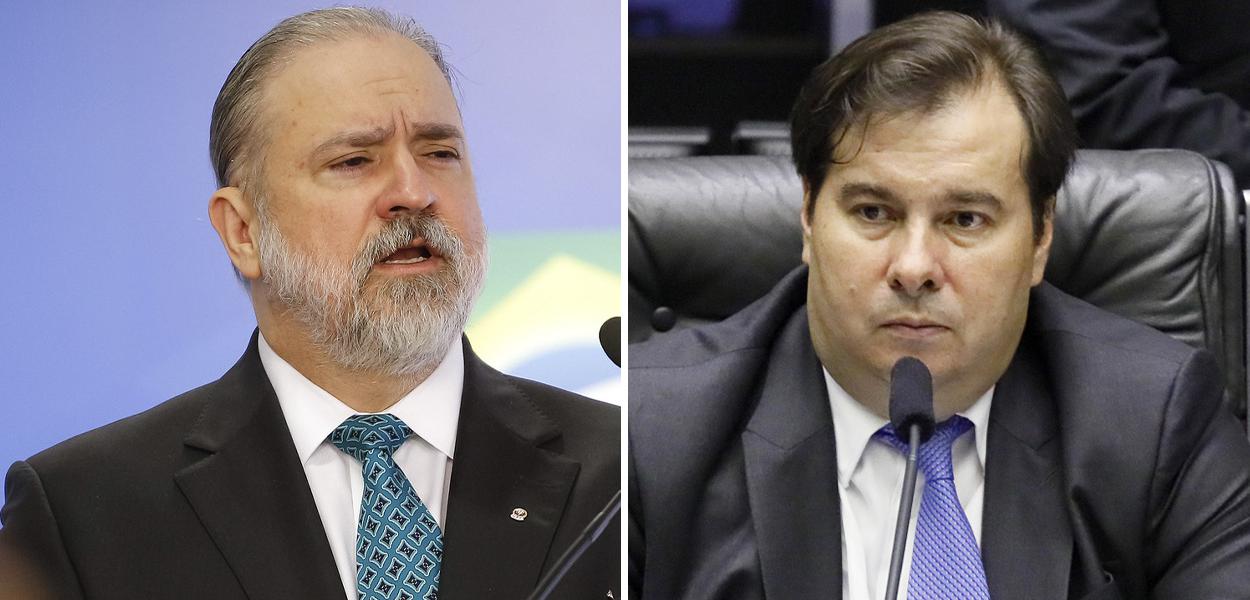 Augusto Aras e Rodrigo Maia